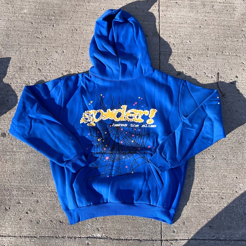 Blue Sp5der hoodie